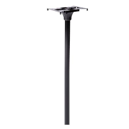 Architectural Mailboxes Coolidge Galvanized Steel Mailbox Post, Compatibility Code F, 7511B-10, Black 7511B-10